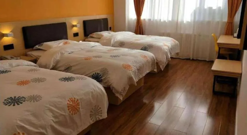 Bed in Shell Hotel Yinchuan Xingqing District Yuhuangge Street