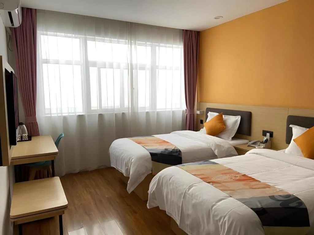 Bed in Shell Hotel Yinchuan Xingqing District Yuhuangge Street