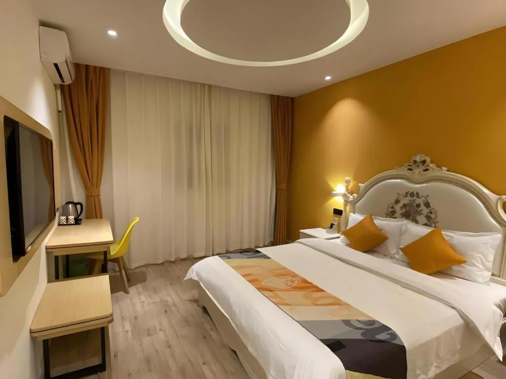 Bed in Shell Hotel Yinchuan Xingqing District Yuhuangge Street