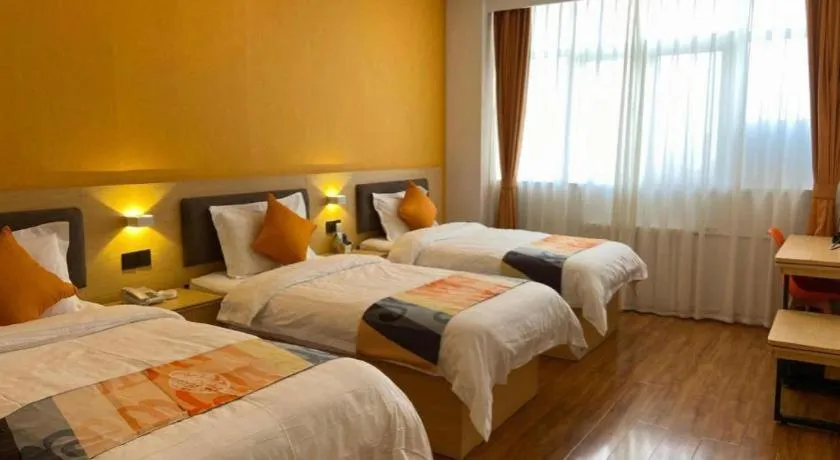 Bed in Shell Hotel Yinchuan Xingqing District Yuhuangge Street