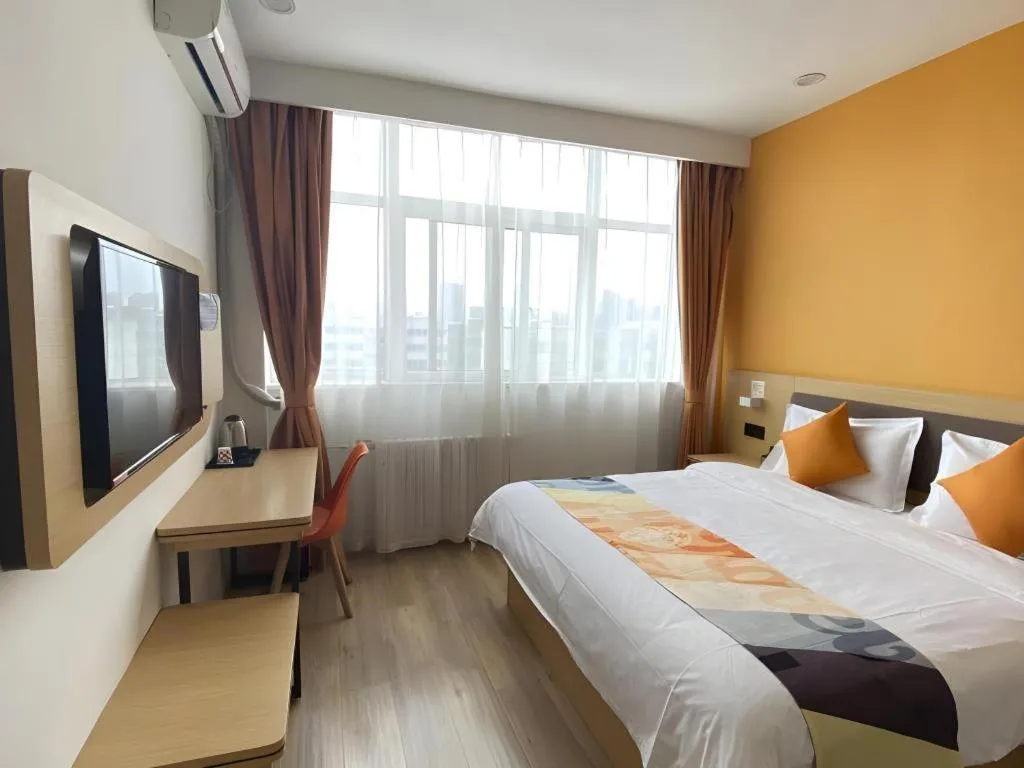 Bed in Shell Hotel Yinchuan Xingqing District Yuhuangge Street