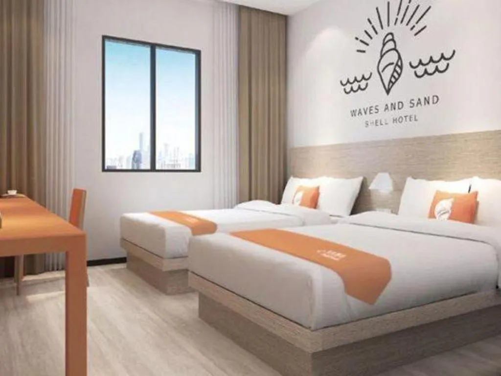 Bed in Shell Hotel Yinchuan Xingqing District Yuhuangge Street