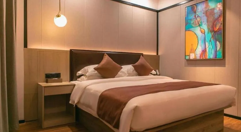 Bed in Gya Hotel Tangshan Caofeidian District Gongji Road