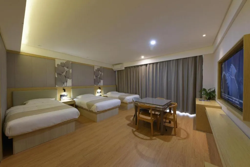 Bed in GreenTree Inn Express Hebei Tangshan Caofeidian Industrial Park 11 Plus Bus Station