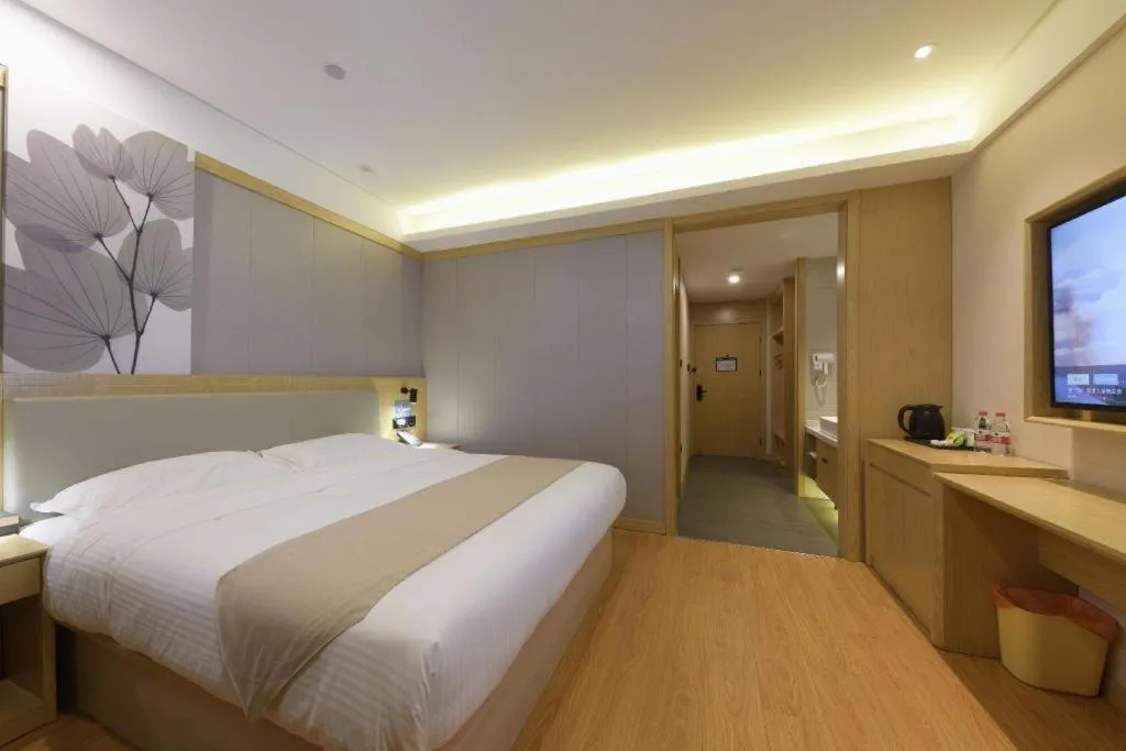 Bed in GreenTree Inn Express Hebei Tangshan Caofeidian Industrial Park 11 Plus Bus Station