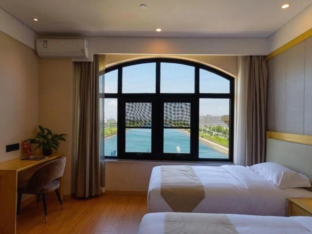 Bed in GreenTree Inn Express Hebei Tangshan Caofeidian Industrial Park 11 Plus Bus Station