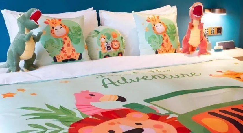 Bed in Zhuhai Hongsanyi Hotel