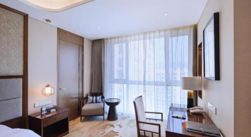 Bed in Qingdao Hualan Hotel