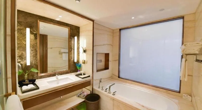 Bed in Qingdao Hualan Hotel