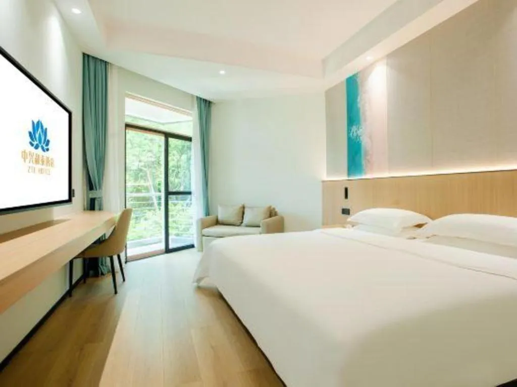 Bed in ZTE Hotel Shenzhen