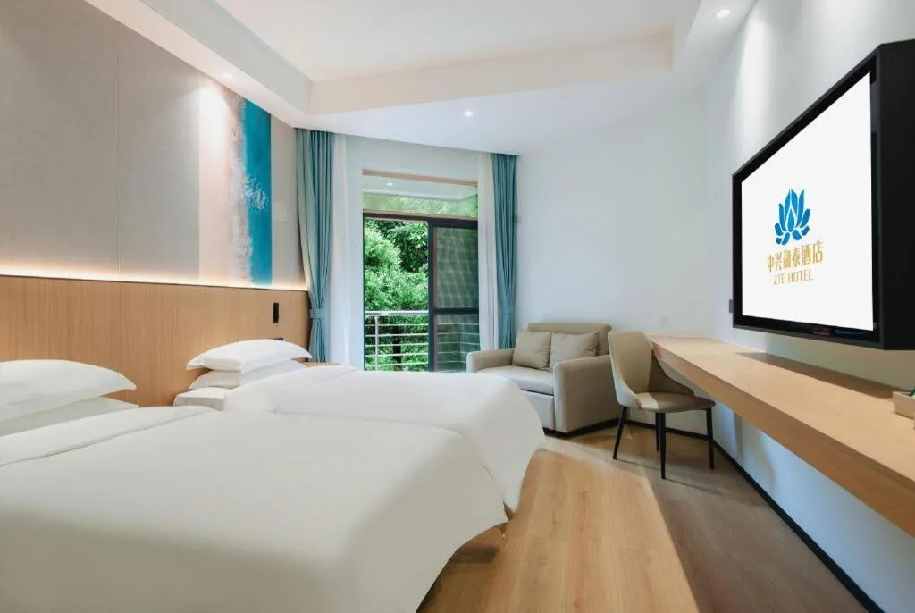 Bed in ZTE Hotel Shenzhen