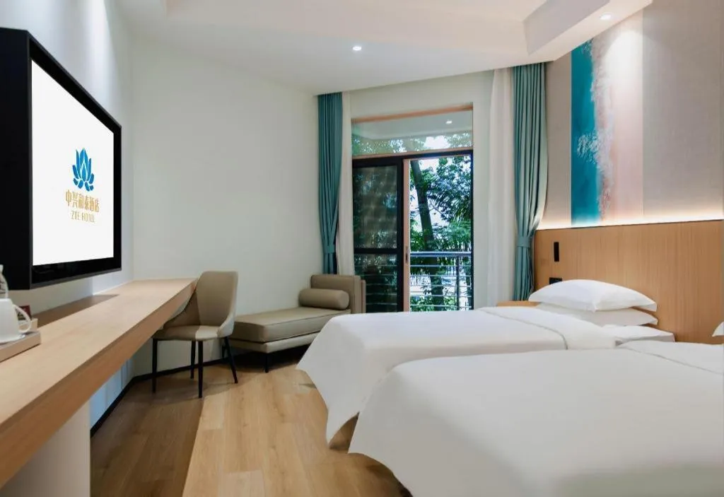 Bed in ZTE Hotel Shenzhen