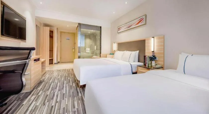 Bed in City Comfort Inn Chongqing Southwest University Beibei Metro Station