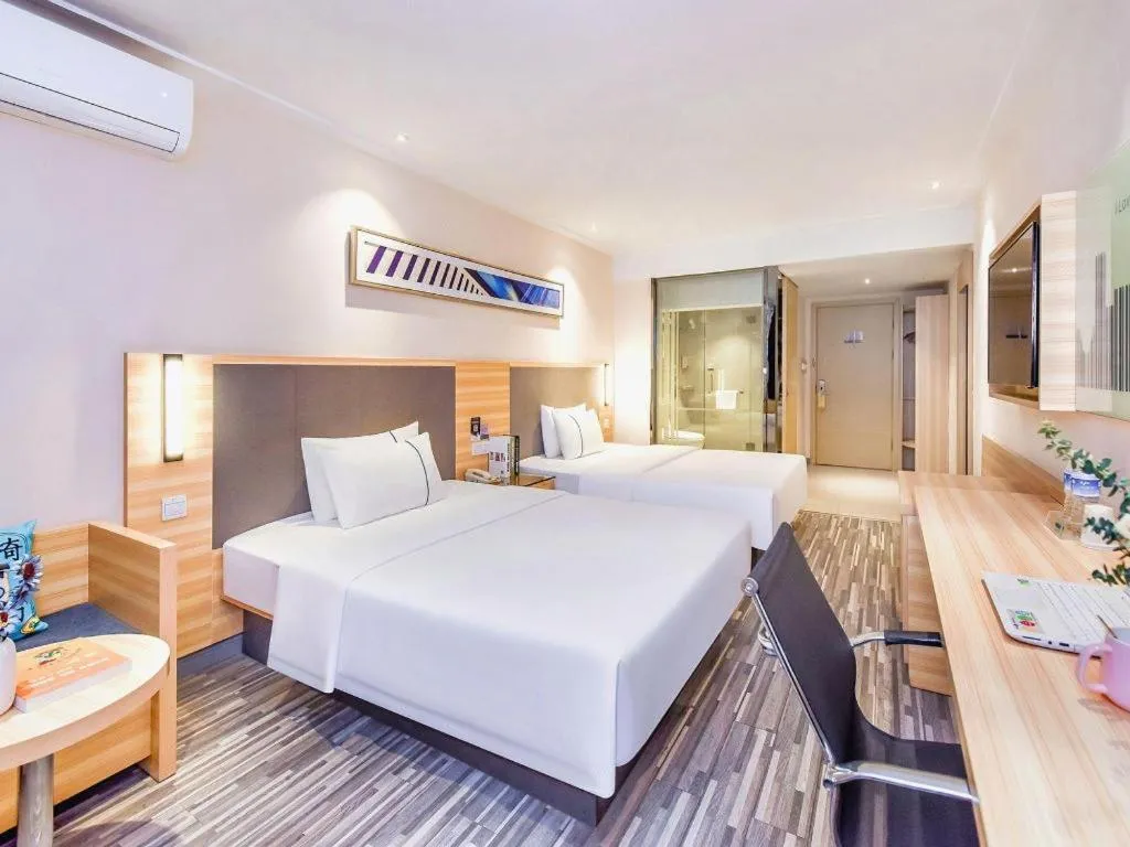 Bed in City Comfort Inn Chongqing Southwest University Beibei Metro Station