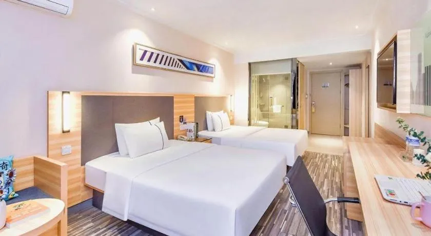 Bed in City Comfort Inn Chongqing Southwest University Beibei Metro Station