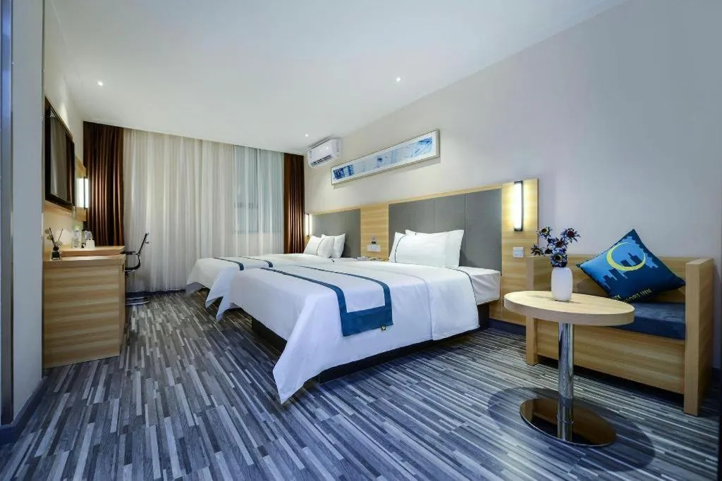 Bed in City Comfort Inn Chongqing Southwest University Beibei Metro Station