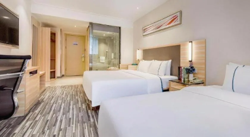 Bed in City Comfort Inn Chongqing Southwest University Beibei Metro Station