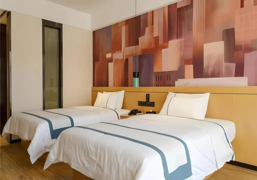 Bed in City Comfort Inn Baise Jinxiuguoji