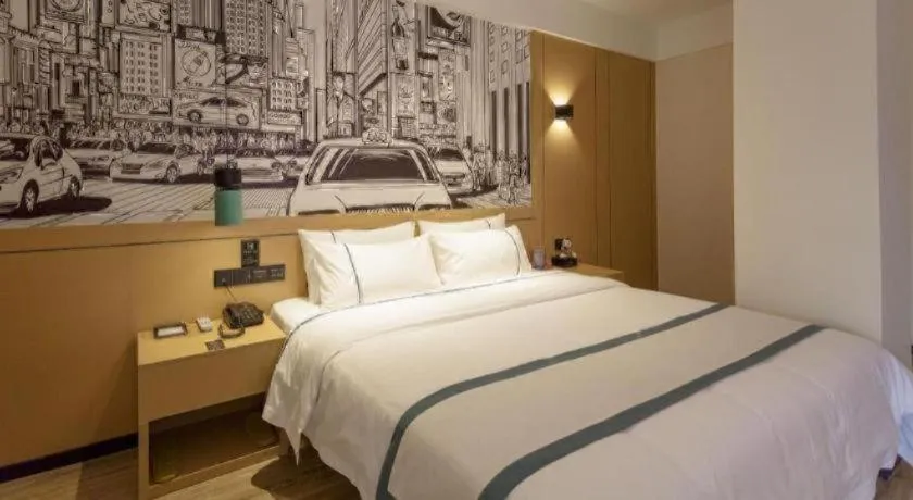 Bed in City Comfort Inn Baise Jinxiuguoji