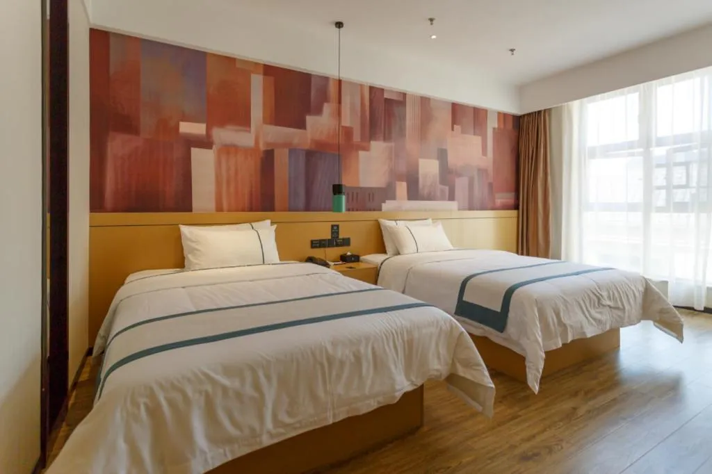 Bed in City Comfort Inn Baise Jinxiuguoji