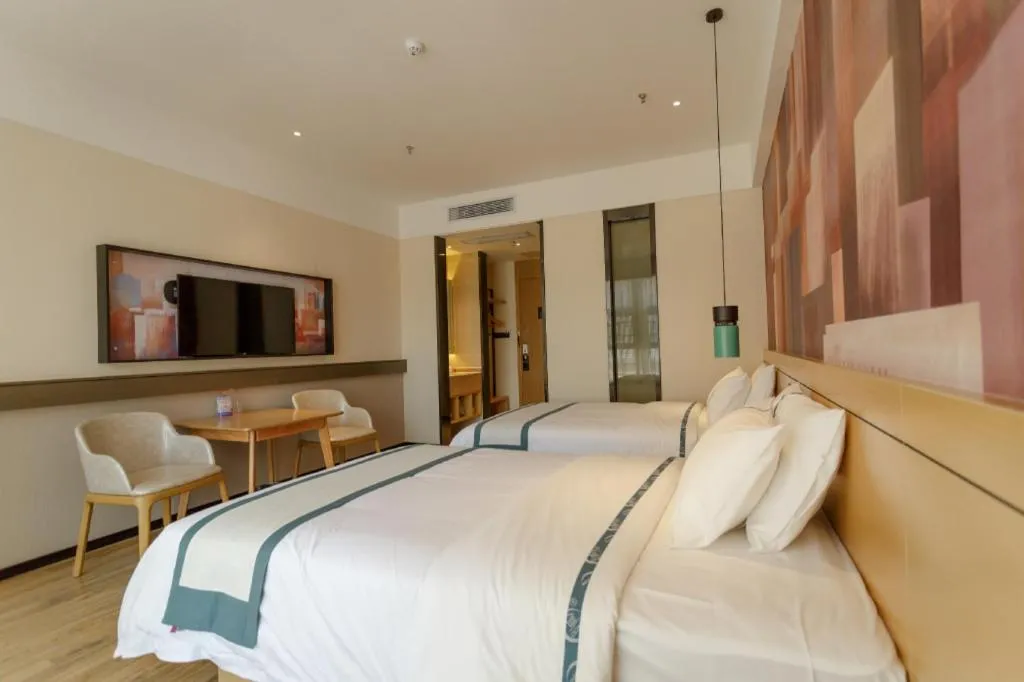 Bed in City Comfort Inn Baise Jinxiuguoji