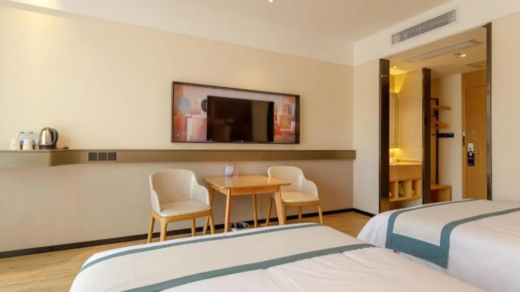 Bed in City Comfort Inn Baise Jinxiuguoji