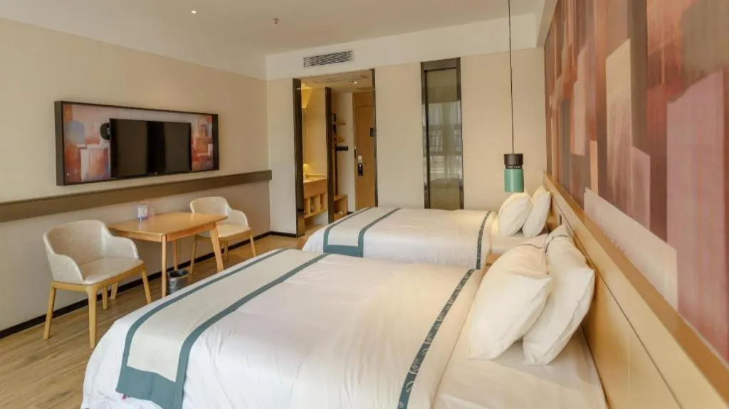 Bed in City Comfort Inn Baise Jinxiuguoji