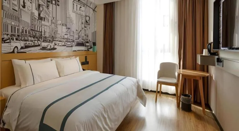 Bed in City Comfort Inn Baise Jinxiuguoji