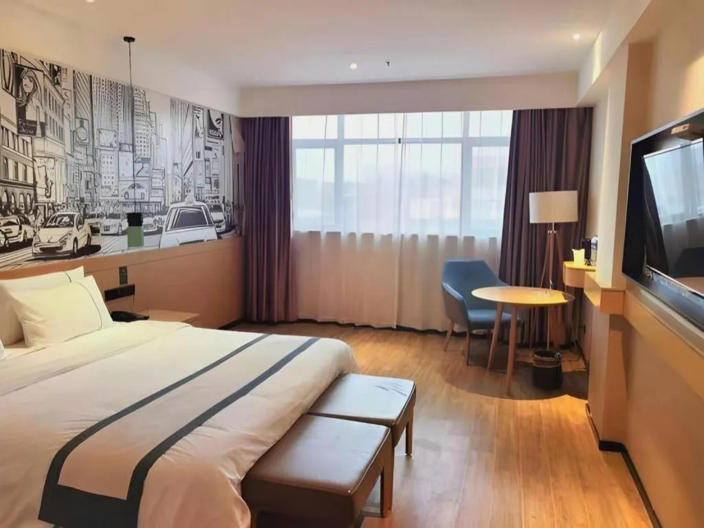 Bed in City Comfort Inn Jingzhou Gongan Chengshi Square