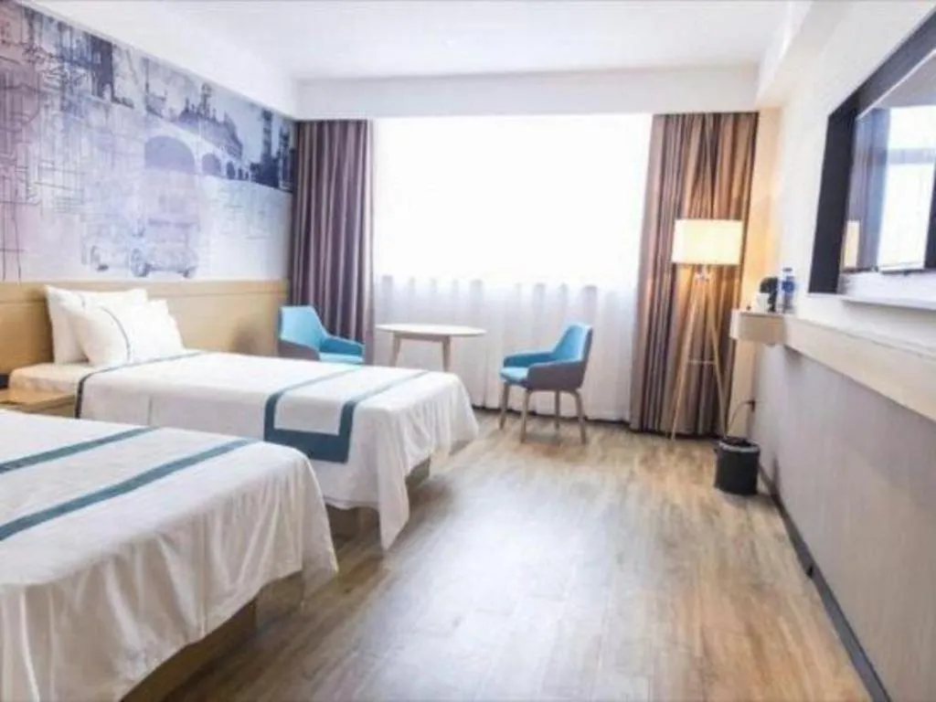Bed in City Comfort Inn Jingzhou Gongan Chengshi Square