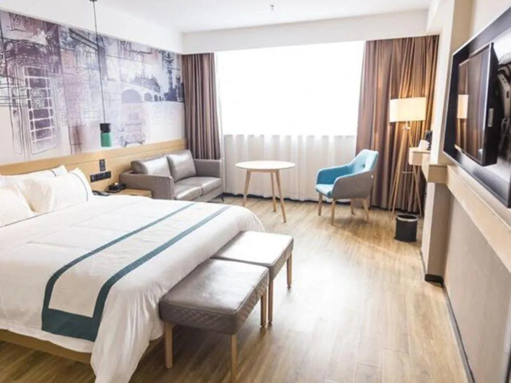 Bed in City Comfort Inn Jingzhou Gongan Chengshi Square
