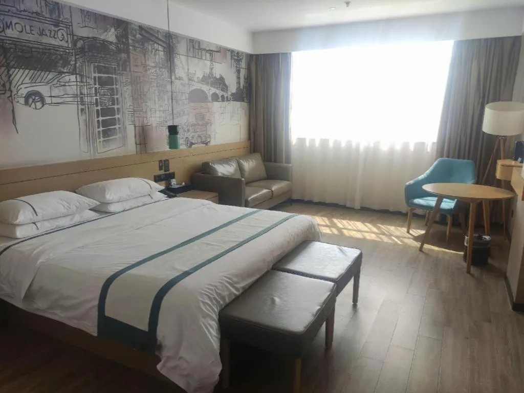 Bed in City Comfort Inn Jingzhou Gongan Chengshi Square