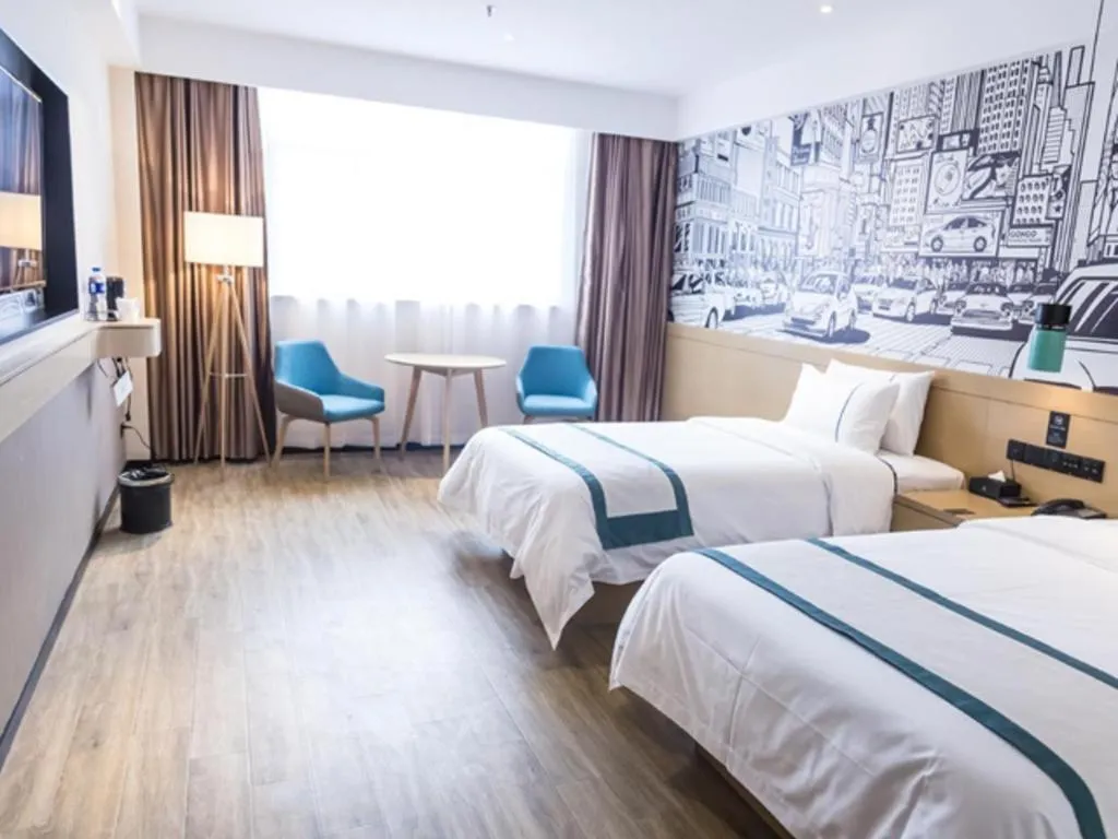 Bed in City Comfort Inn Jingzhou Gongan Chengshi Square