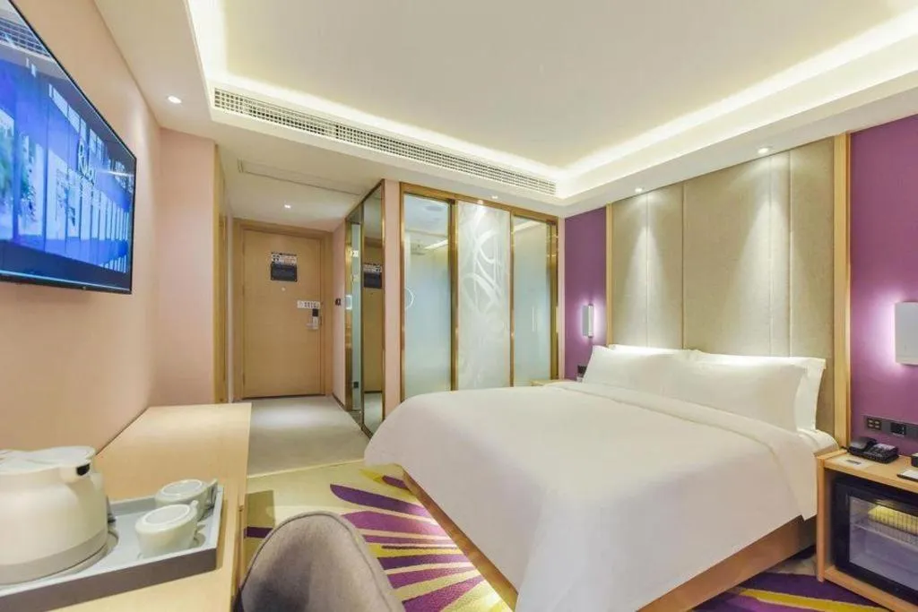 Bed in Lavande Hotel Chongqing Xinghui Liangjiang Happiness Plaza