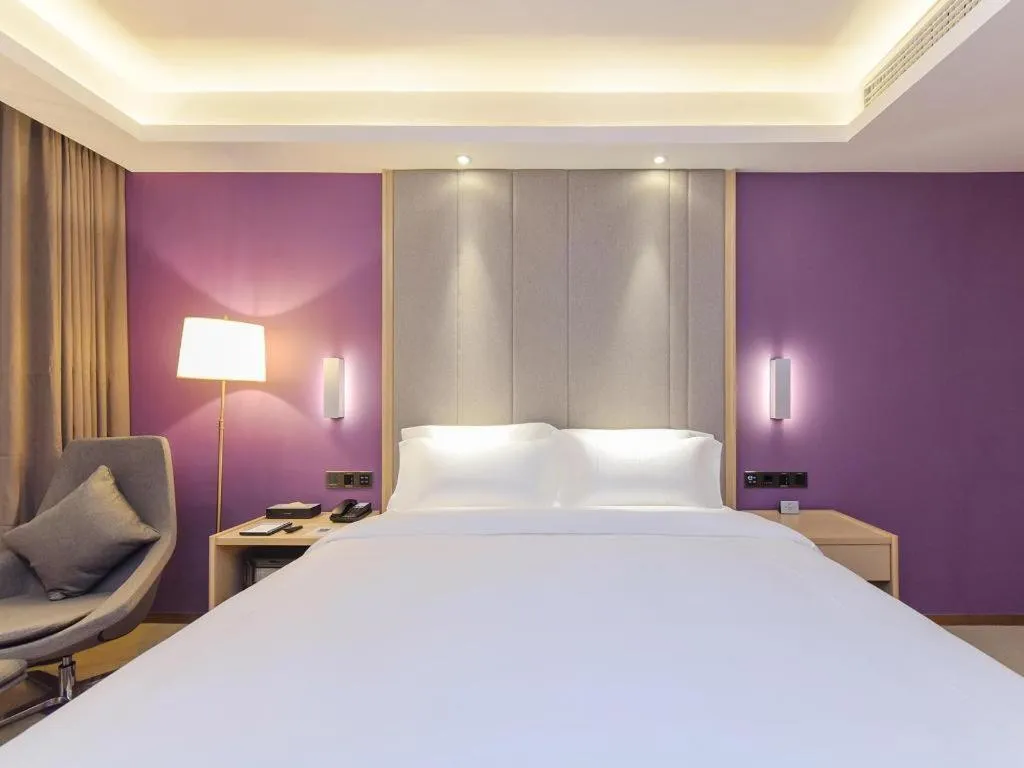 Bed in Lavande Hotel Chongqing Xinghui Liangjiang Happiness Plaza