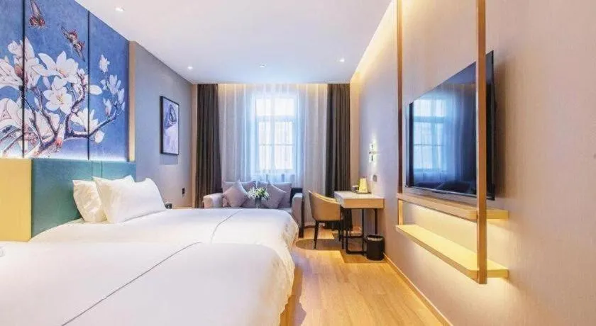 Bed in Jinjiang Inn Wuhan Linjiaohu Wanda Branch