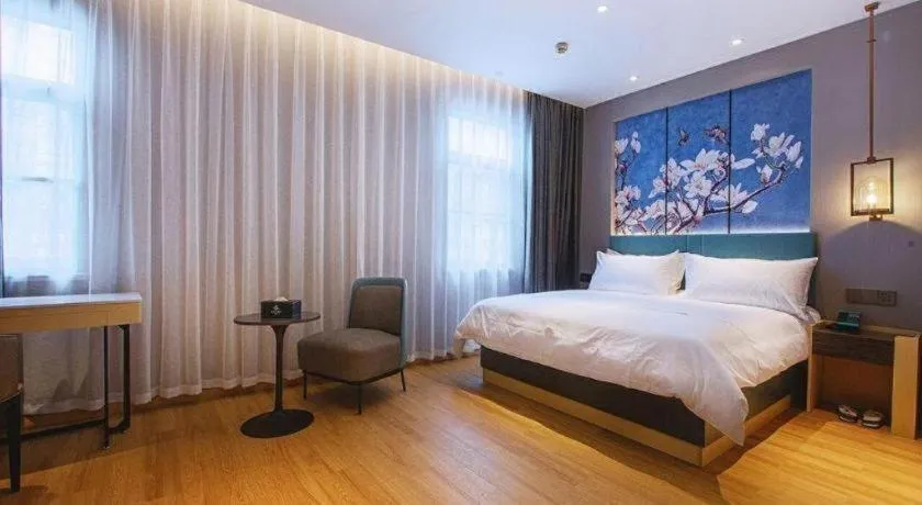Bed in Jinjiang Inn Wuhan Linjiaohu Wanda Branch
