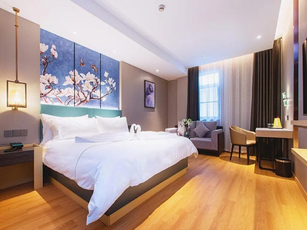 Bed in Jinjiang Inn Wuhan Linjiaohu Wanda Branch