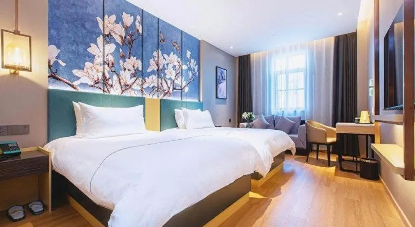Bed in Jinjiang Inn Wuhan Linjiaohu Wanda Branch