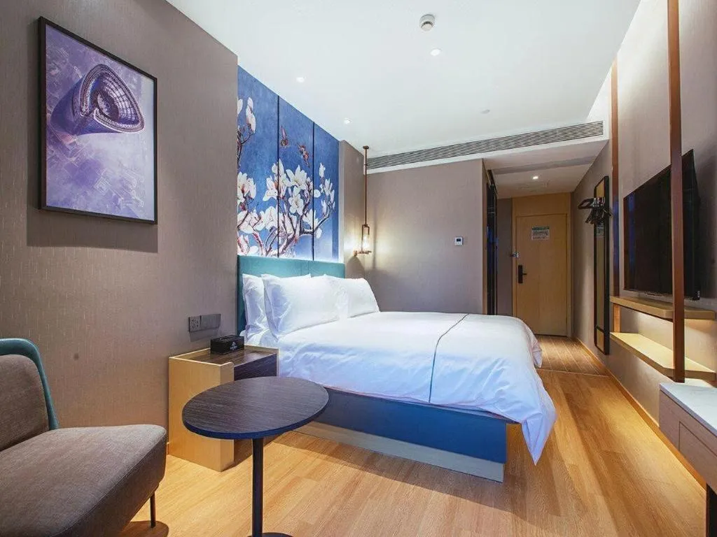 Bed in Jinjiang Inn Wuhan Linjiaohu Wanda Branch