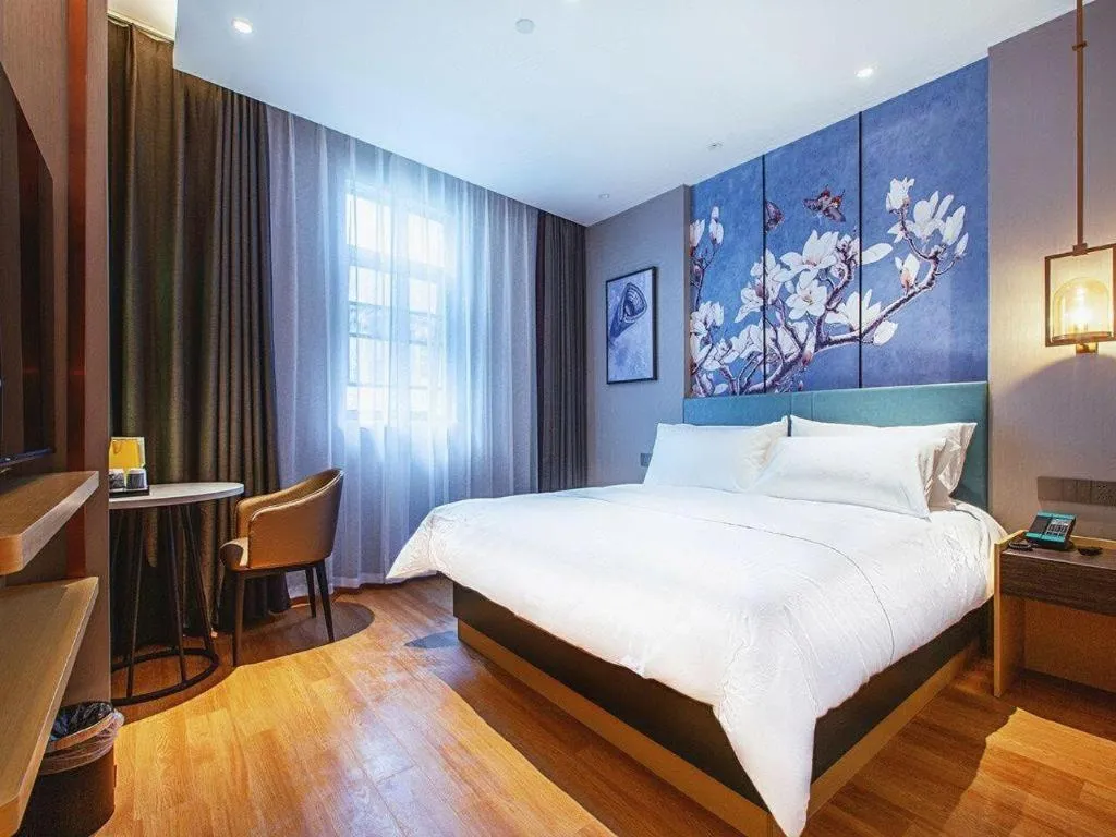 Bed in Jinjiang Inn Wuhan Linjiaohu Wanda Branch