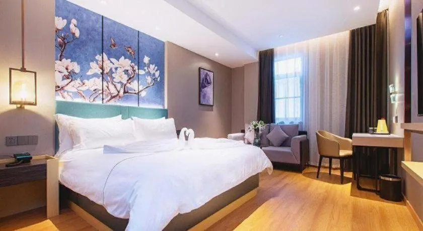 Bed in Jinjiang Inn Wuhan Linjiaohu Wanda Branch