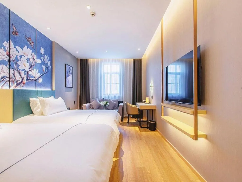 Bed in Jinjiang Inn Wuhan Linjiaohu Wanda Branch