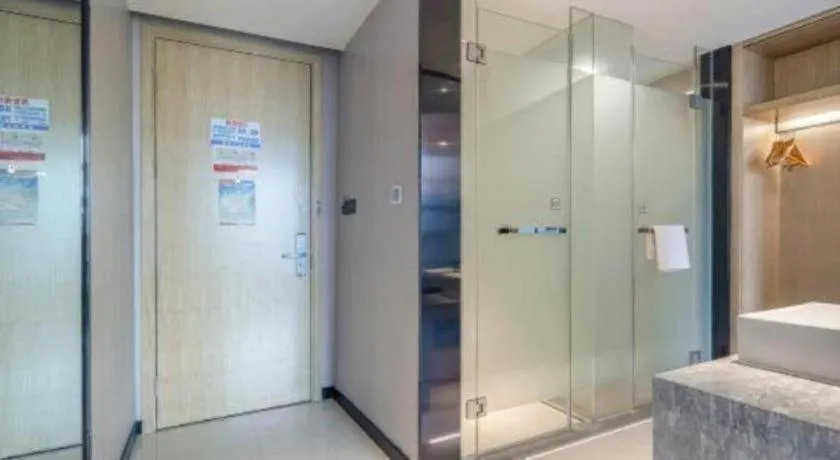 Bed in Echarm Hotel Baise Sports Center Dream Island Plaza