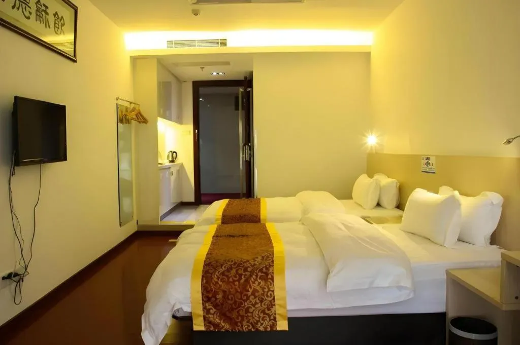 Bed in Guangzhou Hailian Hotel - Haizhu District Binjiang East Road Metro Station