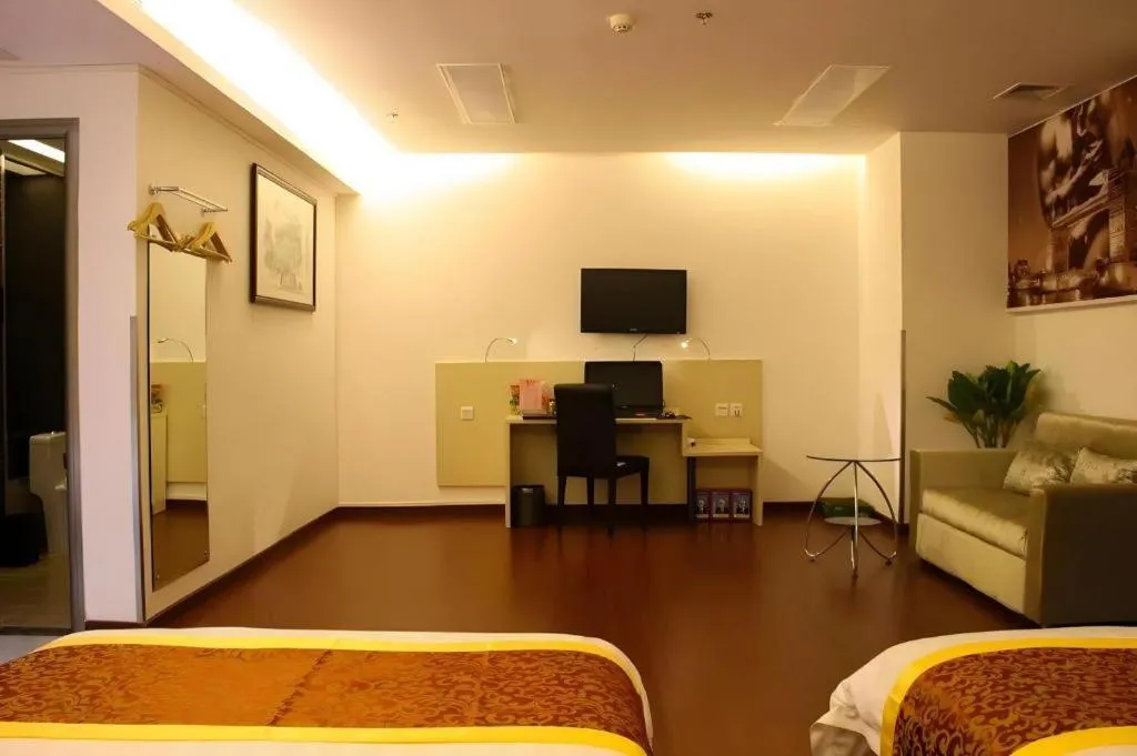 Bed in Guangzhou Hailian Hotel - Haizhu District Binjiang East Road Metro Station