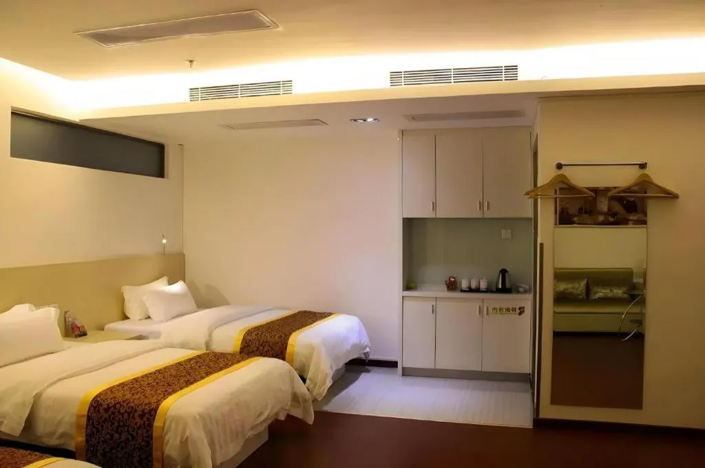 Bed in Guangzhou Hailian Hotel - Haizhu District Binjiang East Road Metro Station