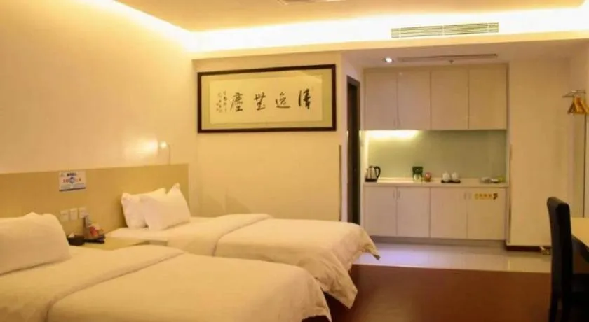 Bed in Guangzhou Hailian Hotel - Haizhu District Binjiang East Road Metro Station