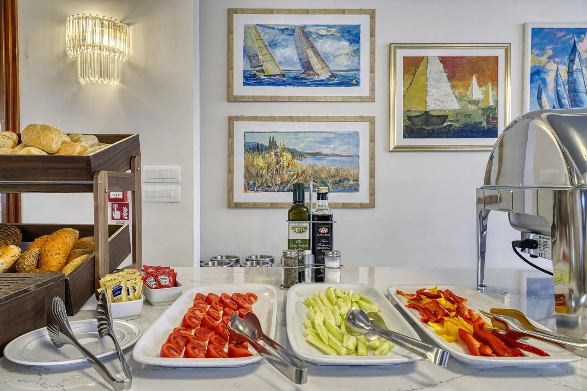 Breakfast in Sky Pool Hotel Sole Garda