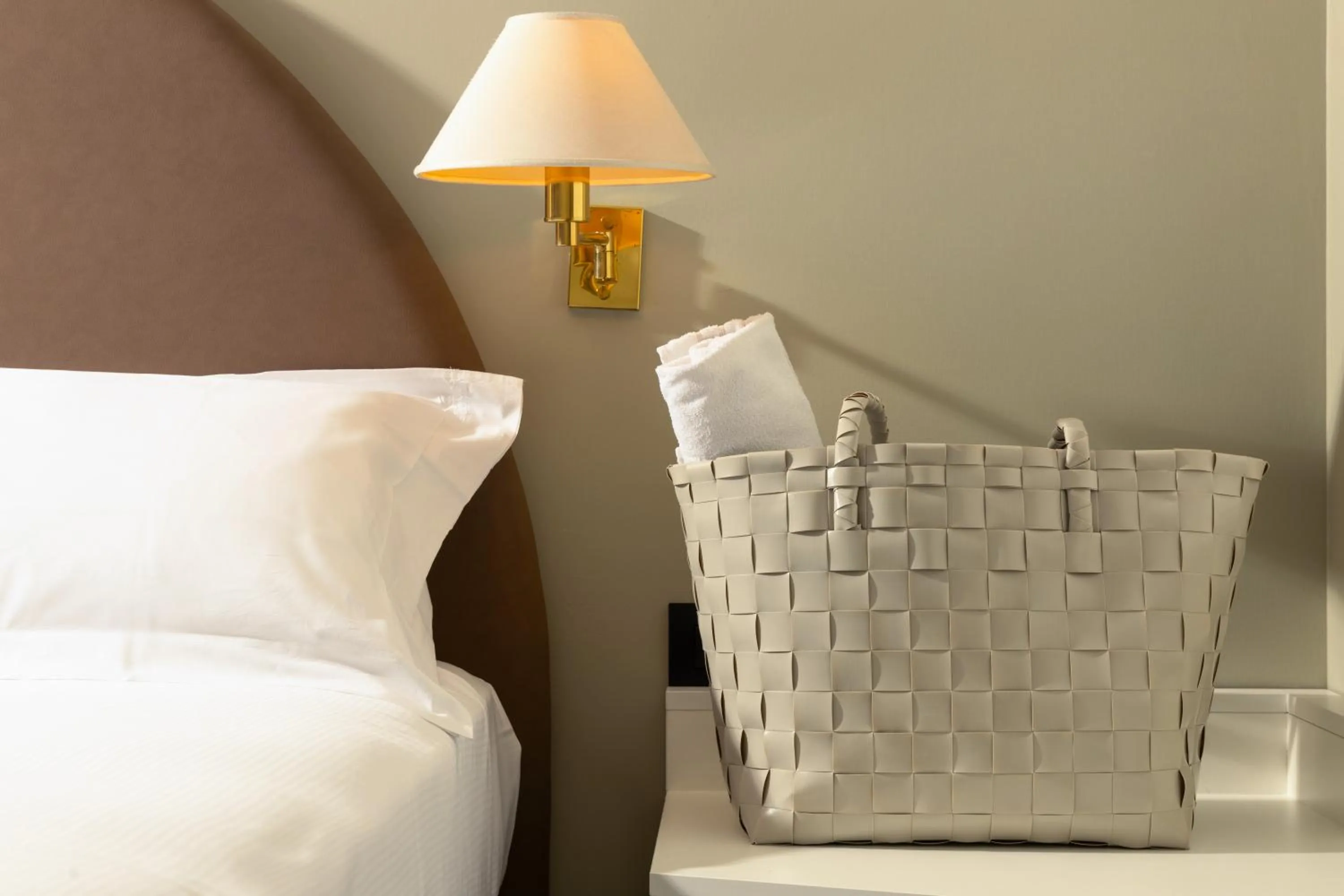 Decorative detail, Bed in Hotel Nettuno